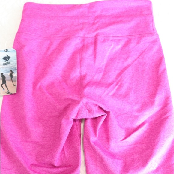 Rabbit Rabbit Rabbit Pink Athletic Shorts with Adjustable Waistband NWT - Picture 4 of 6
